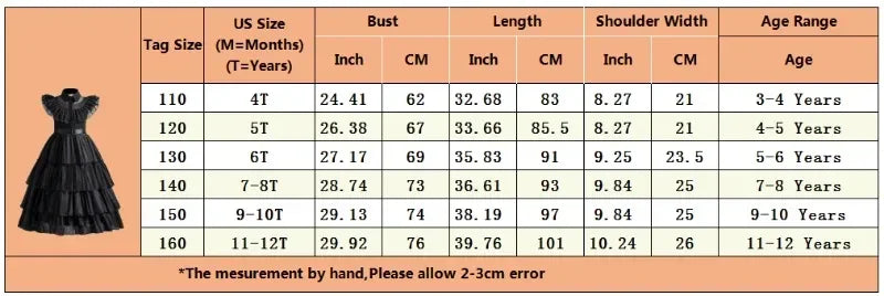 Wednesday Cosplay Costume for Girls Easter Carnival Party Dress Up Halloween Costumes for Kids Black Wednesday Dress 4-12 Years