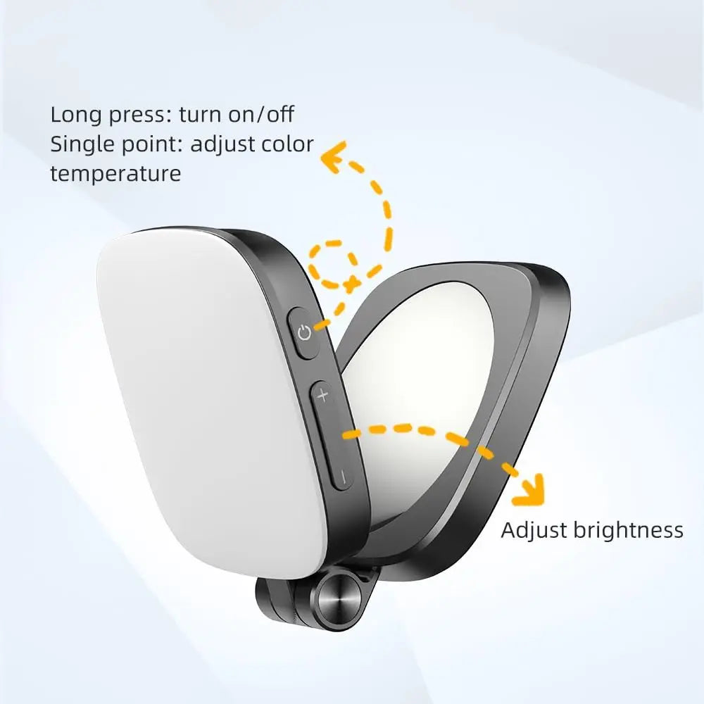 Mini Magnetic Selfie Light – 3 Modes, Adjustable Brightness