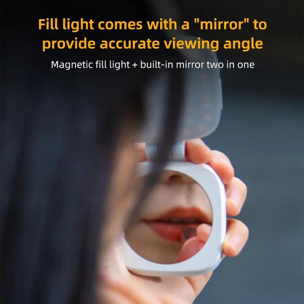 Mini Magnetic Selfie Light – 3 Modes, Adjustable Brightness