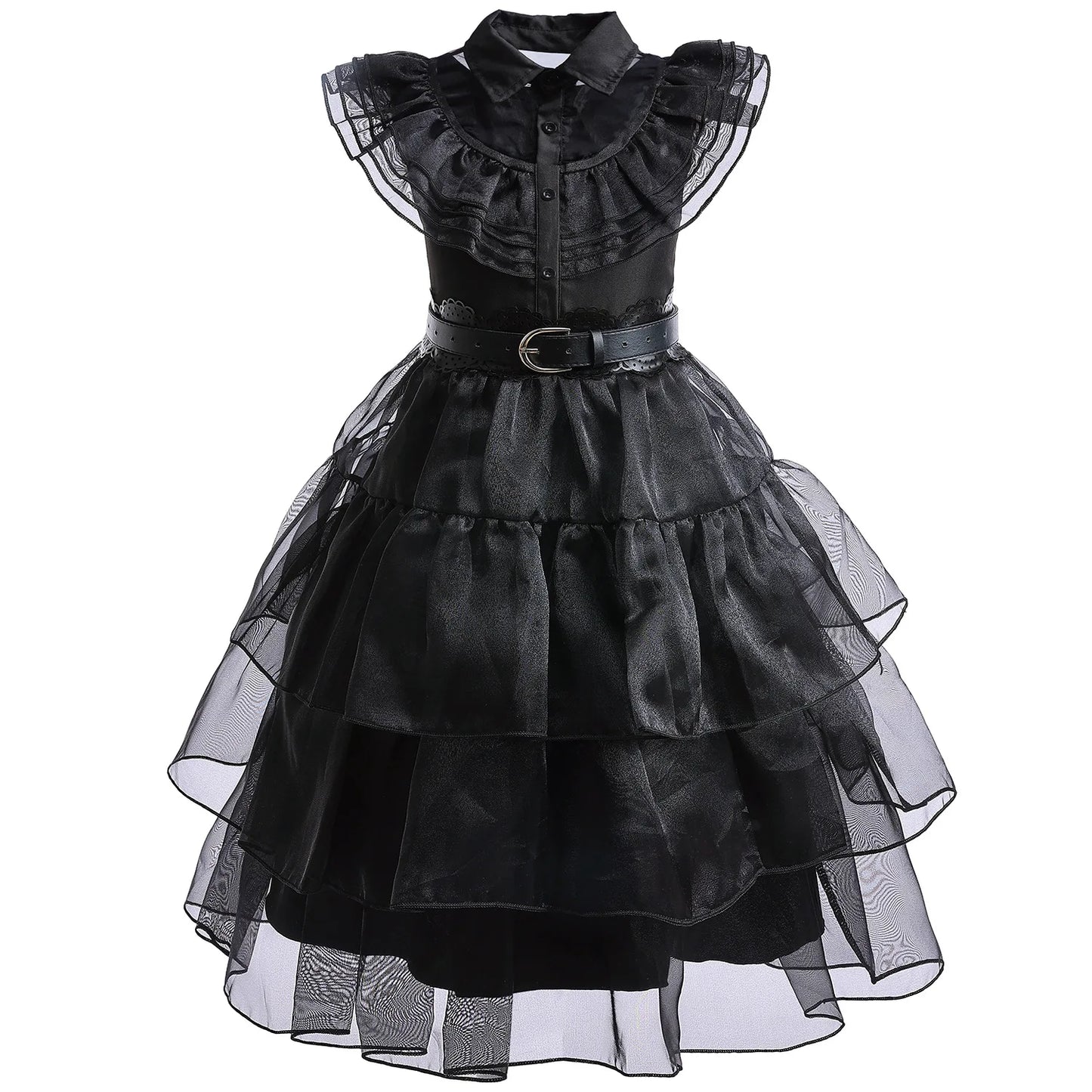 2025 Wednesday Hot Black Short Costume New Vestidos For Kids Cosplay Carnival Easter Halloween Party Costumes for 3-10 Years