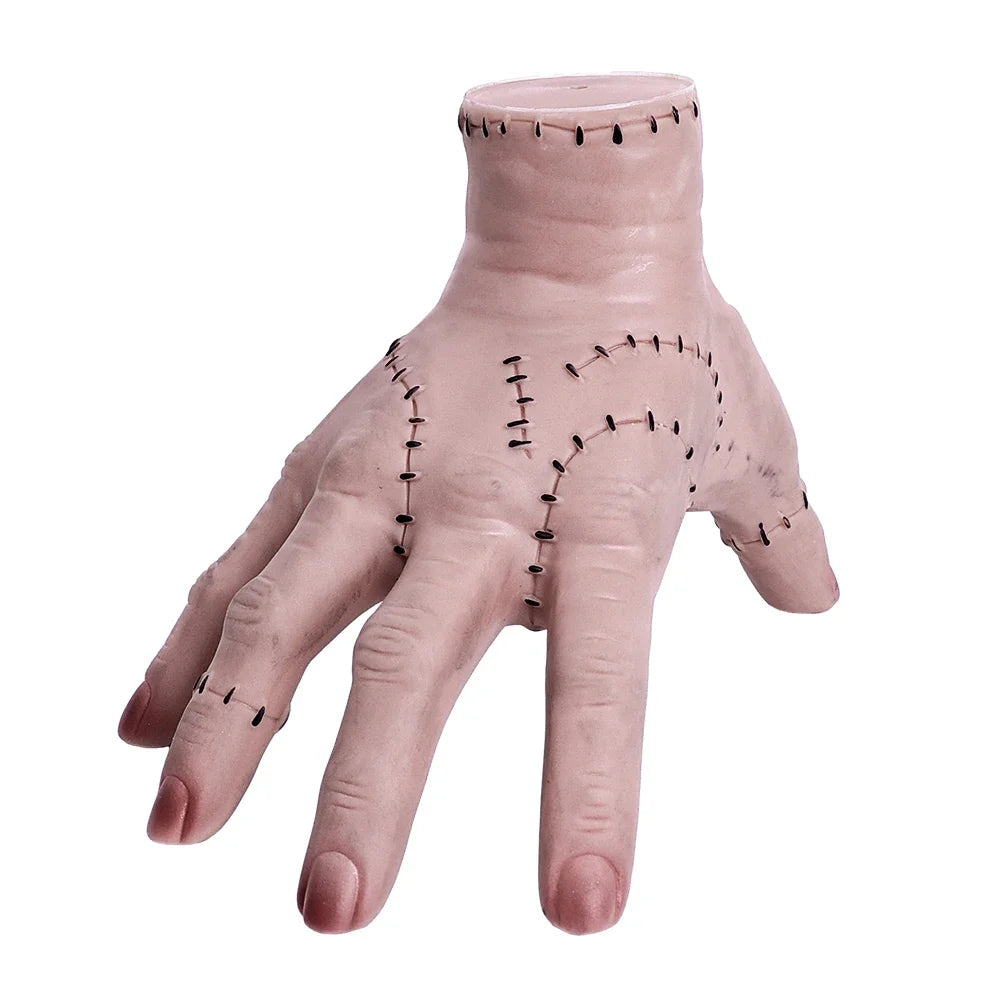Wednesday Addams Pvc Thing Hand Cosplay Addams Family Figurine Home Decoration Desktop Crafts Halloween Party Costume Props