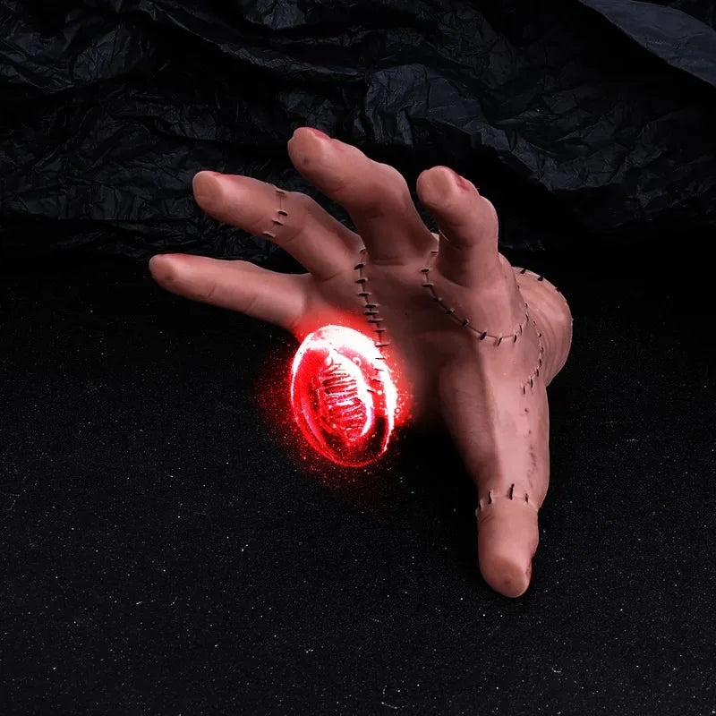 Wednesday Addams Pvc Thing Hand Cosplay Addams Family Figurine Home Decoration Desktop Crafts Halloween Party Costume Props