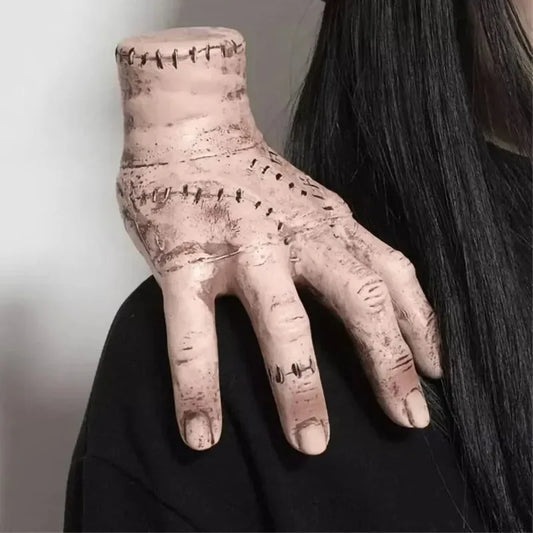 Wednesday Addams Pvc Thing Hand Cosplay Addams Family Figurine Home Decoration Desktop Crafts Halloween Party Costume Props