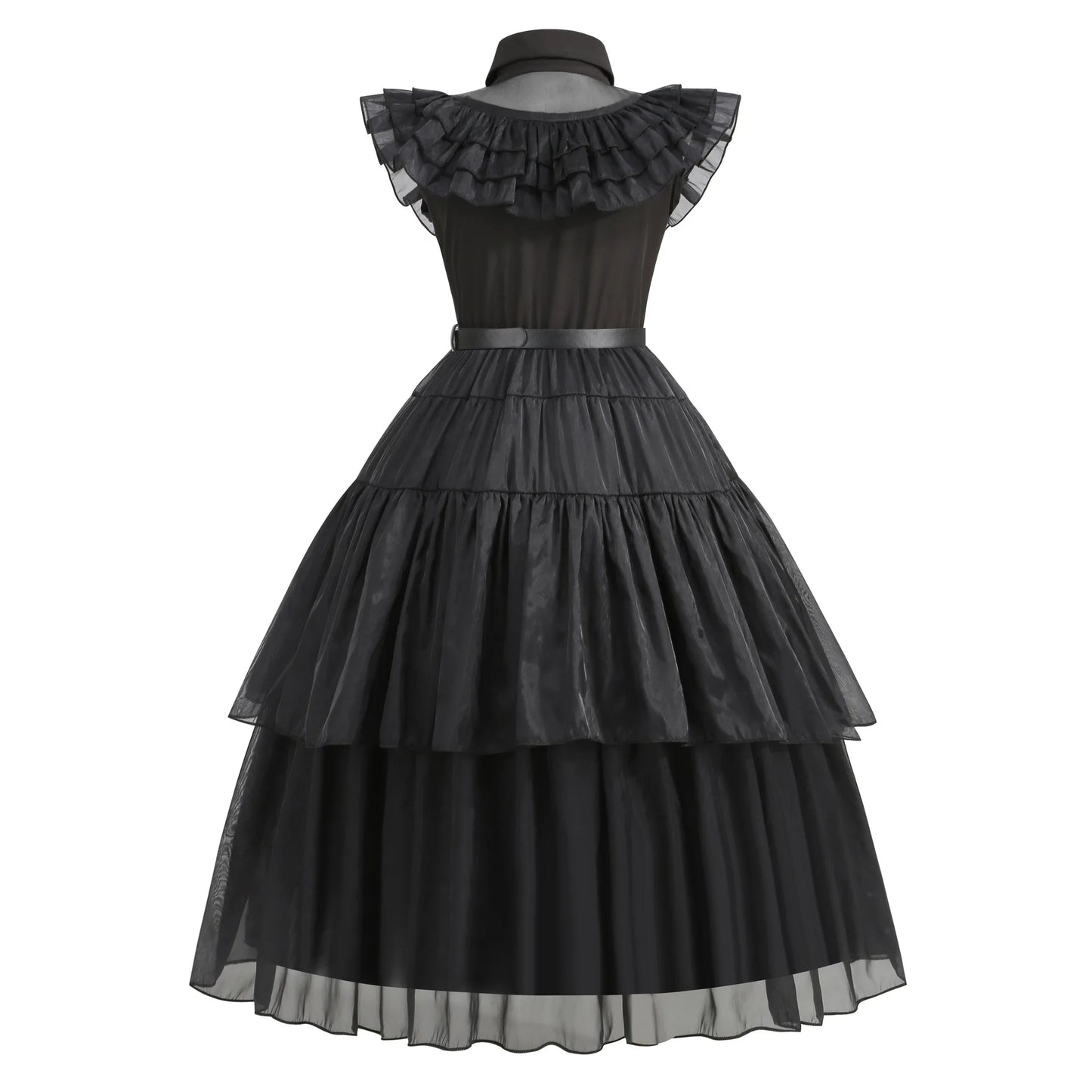 2025 Wednesday Hot Black Short Costume New Vestidos For Kids Cosplay Carnival Easter Halloween Party Costumes for 3-10 Years