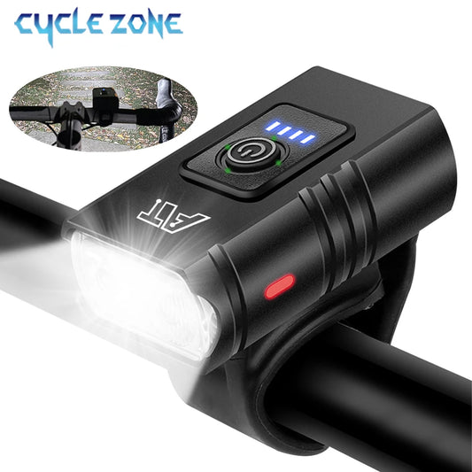 LED Bicycle Headlight – Type-C Rechargeable, Easy Install